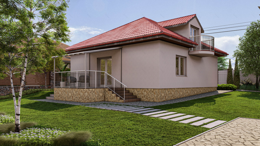 绿色绿洲中的一座温馨小屋-5