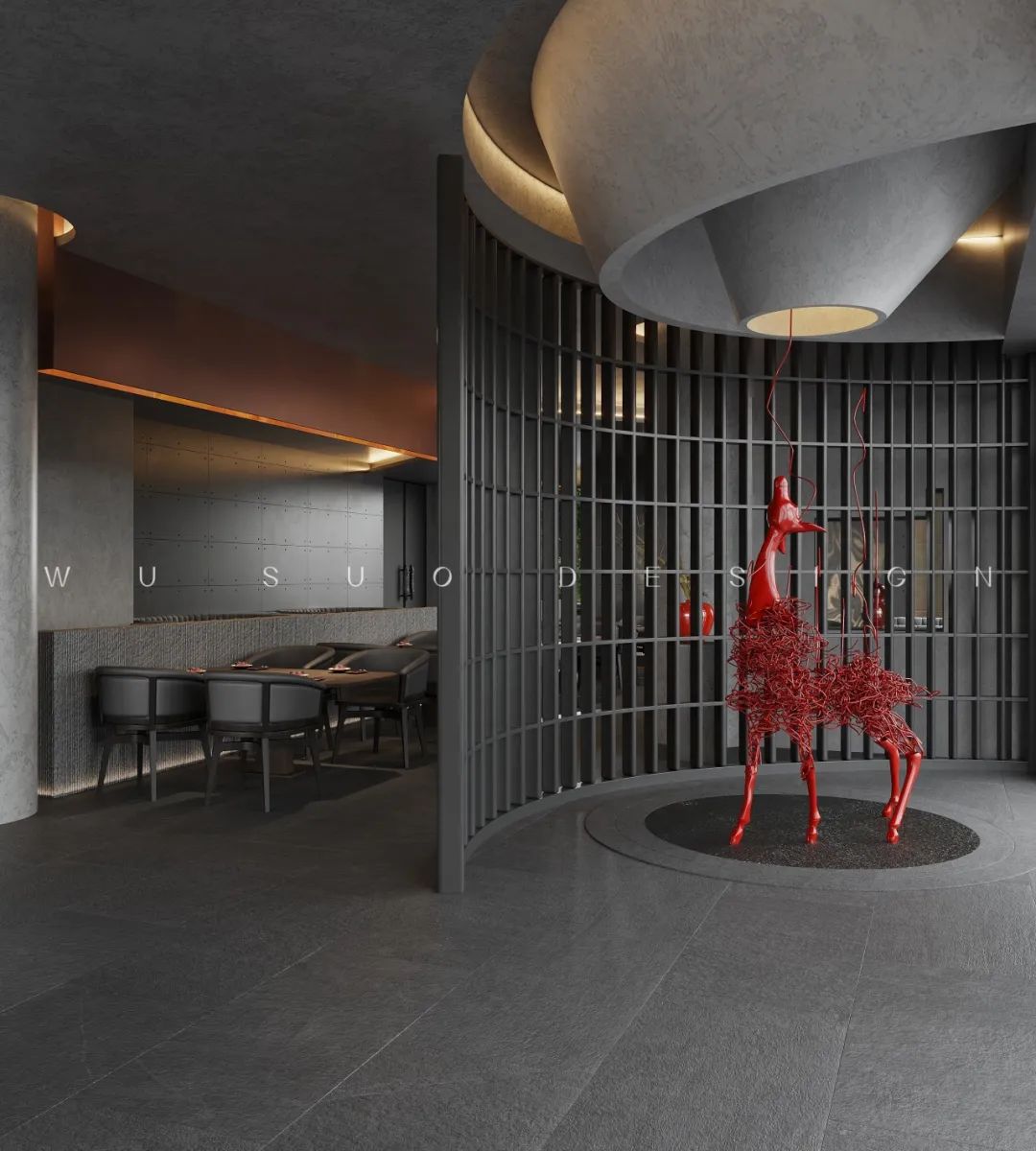 汉中翊榀璟悦餐厅丨中国汉中丨吾索设计-26