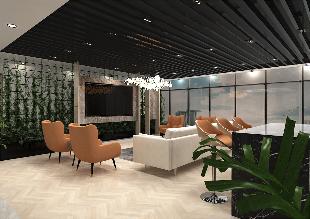 3D Interior Design for Askari Bank of Pakistan-3