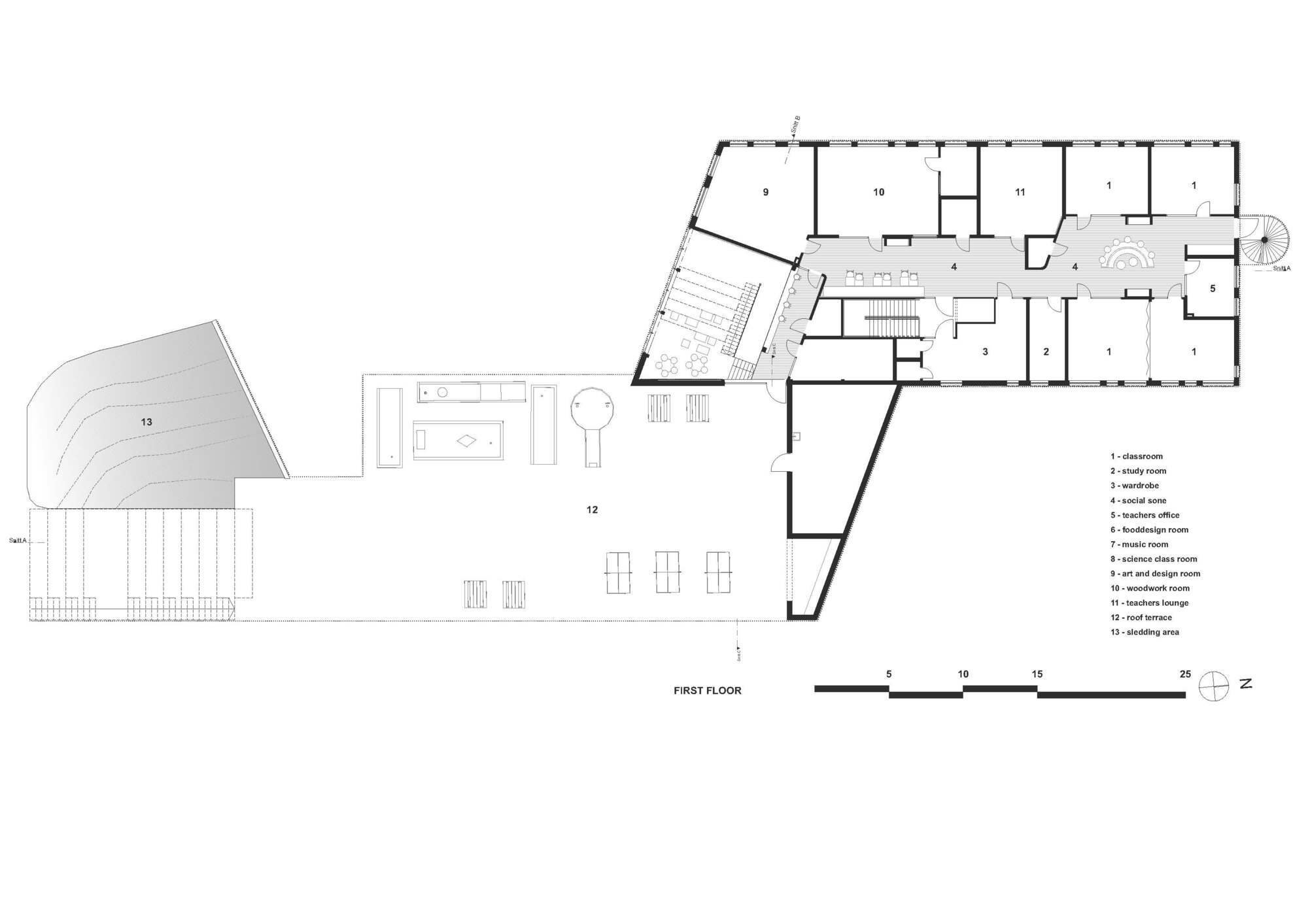 弗拉克斯塔德学校丨挪威丨LINK arkitektur-42