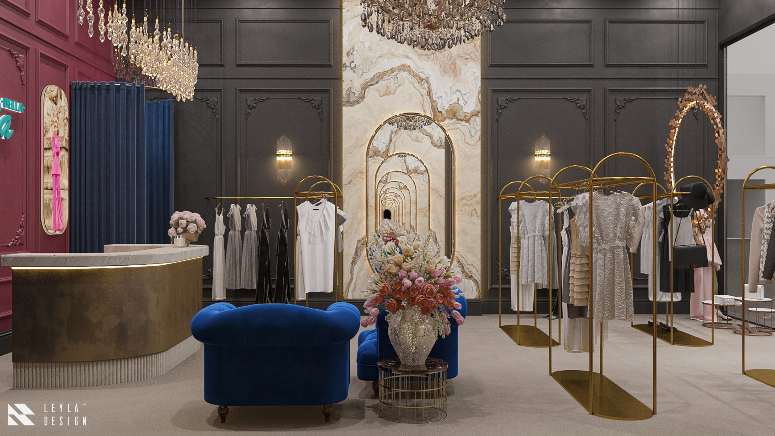 MIA BELLA 服装店丨阿联酋迪拜丨leyla design-5