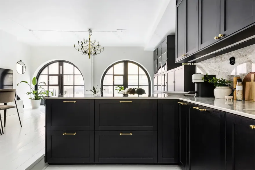 "斯德哥尔摩独特拱窗现代公寓设计"-8