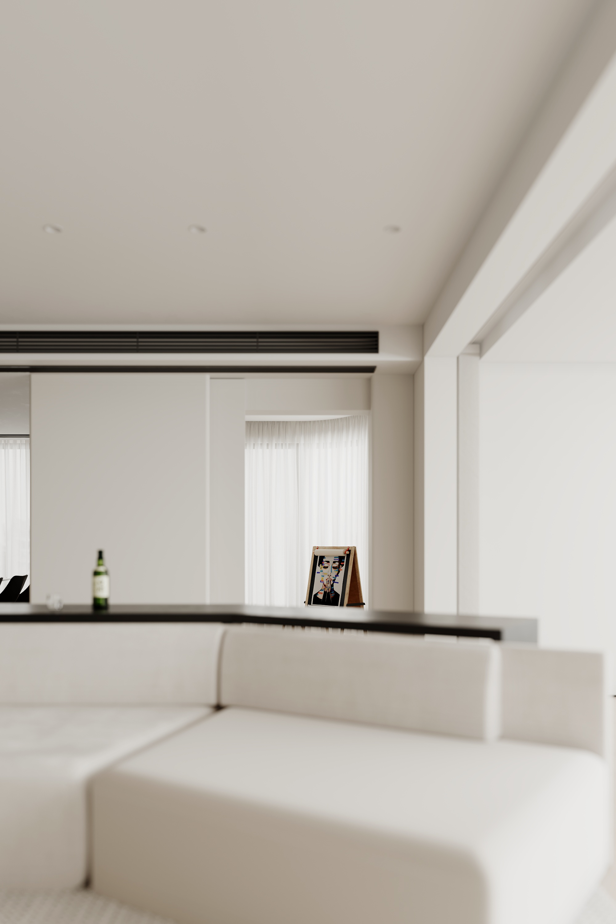 极简奶油风家装丨禾艺视觉设计表现-4