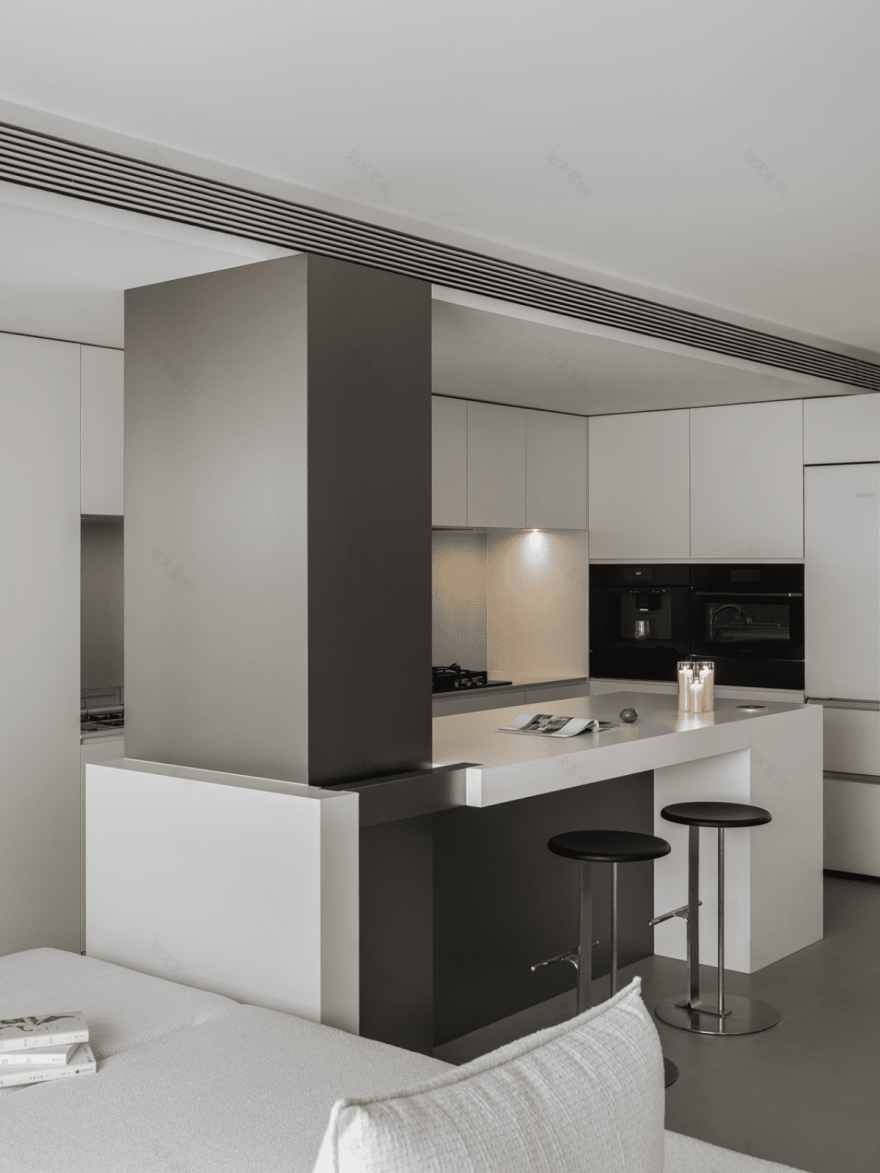 80㎡极简打破常规,重组客卫变出衣帽间,LDK一体布局开阔胜大平层-35