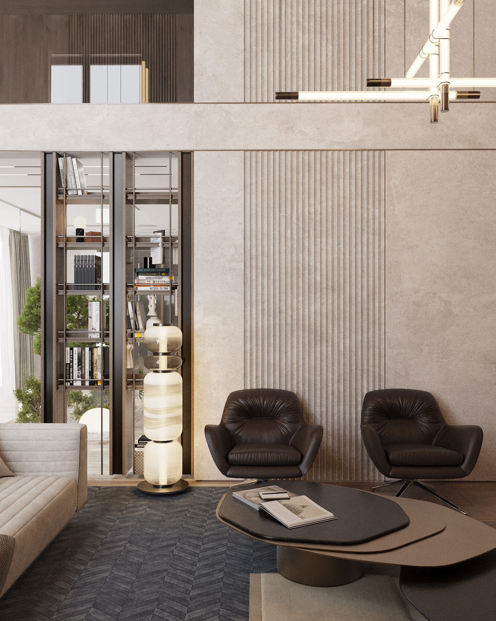 Villa Living Room Design-4