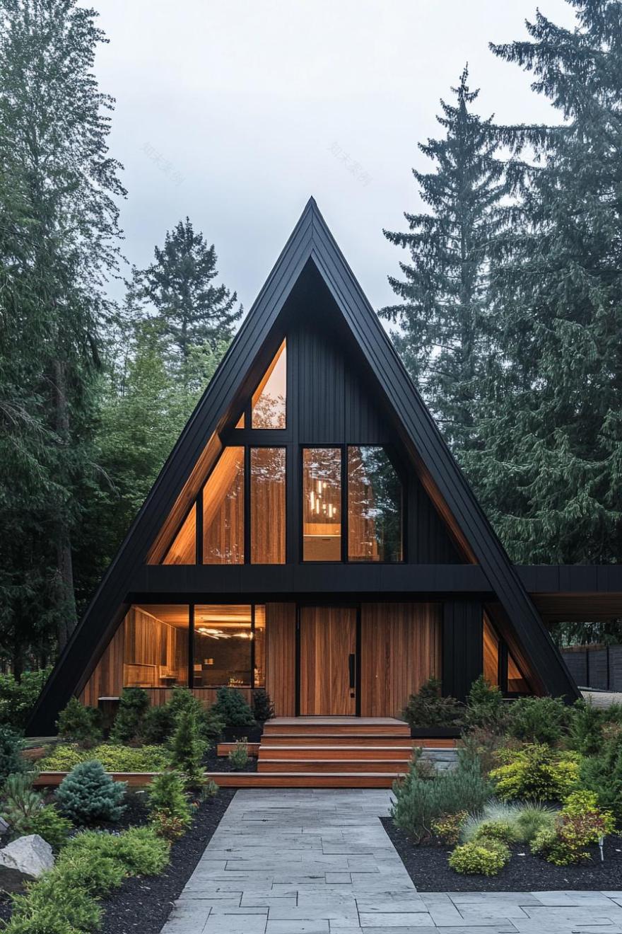 26座Aframe风格自然爱好者小屋丨BuildGreenNewHomes-78