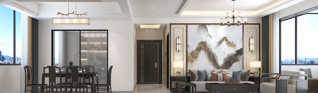 新中式书房设计-2