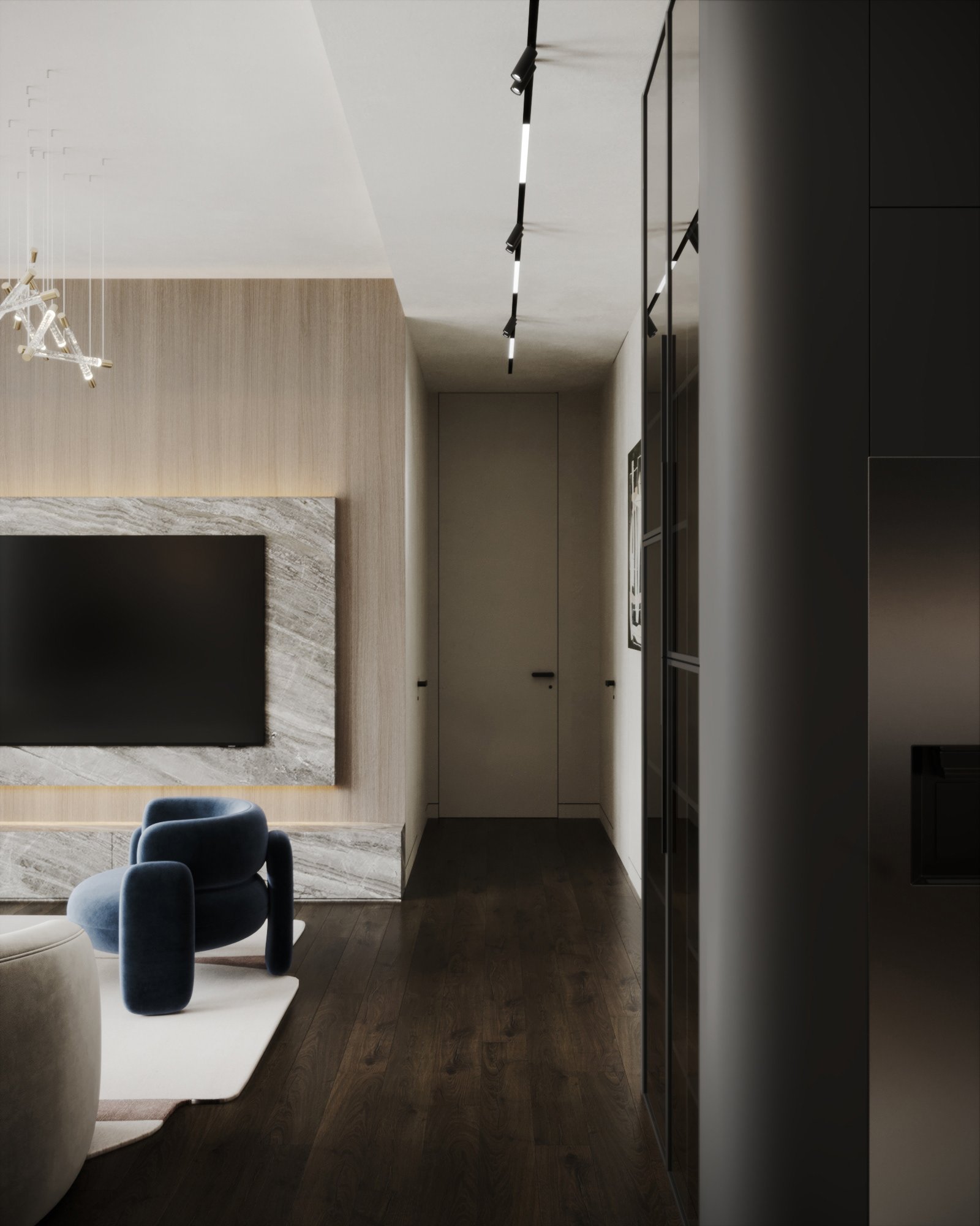 莫斯科当代公寓丨俄罗斯莫斯科丨Kanelur Design-9