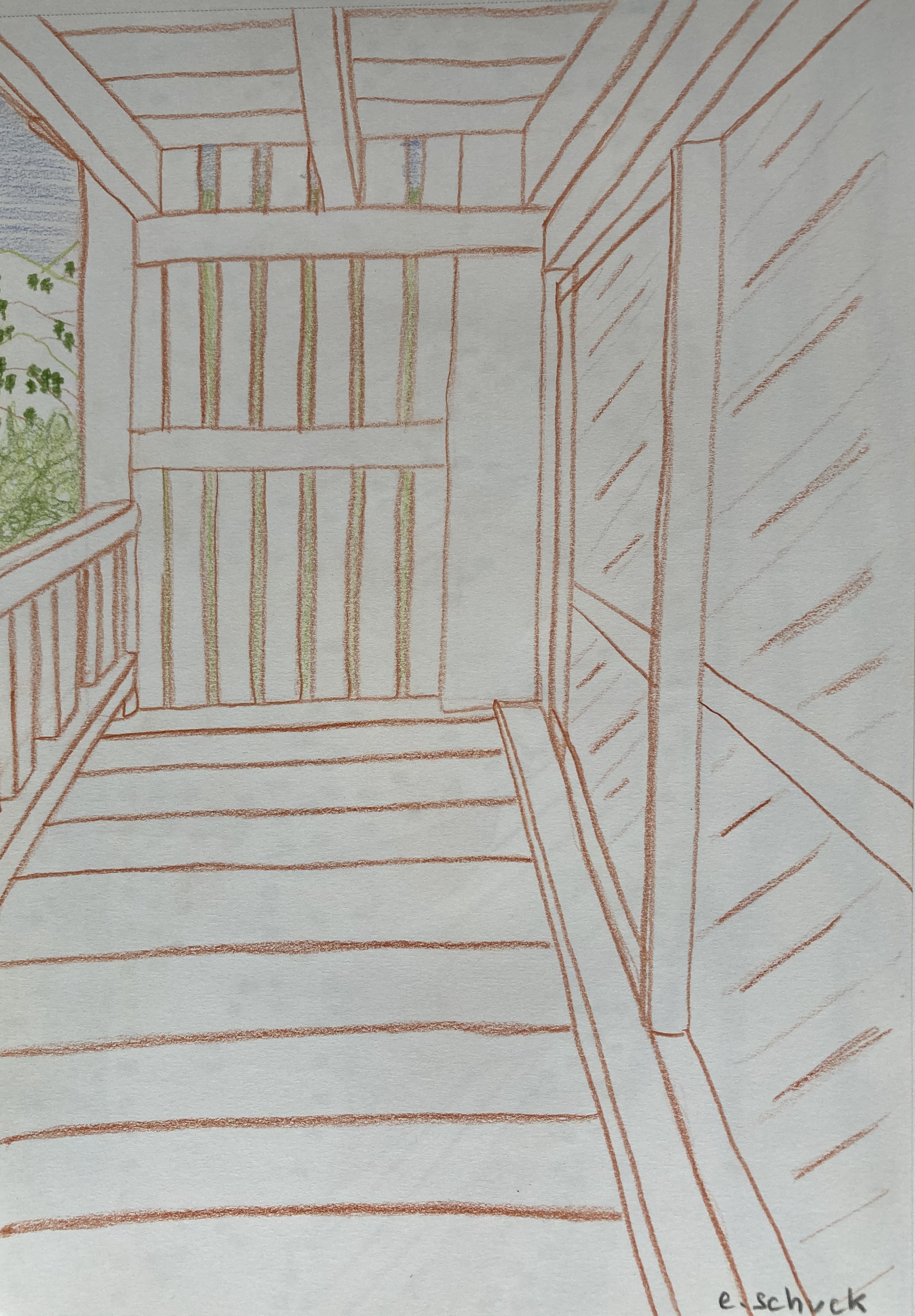 Essais aux Polychromos sur carnet A4...-7
