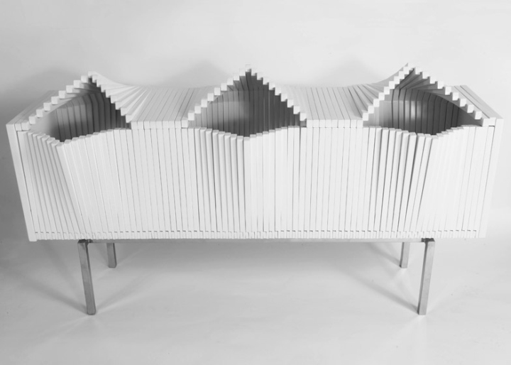 Wave Cabinet 波浪形带抽屉衣柜丨Sebastian Errazuriz-13