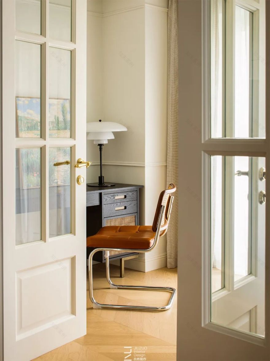 现代法式奶油风平层丨中国上海丨玖柞制作-51