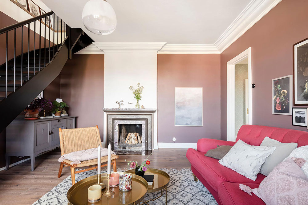 哥德堡红色沙发公寓 | 独特阁楼设计与空间利用-5