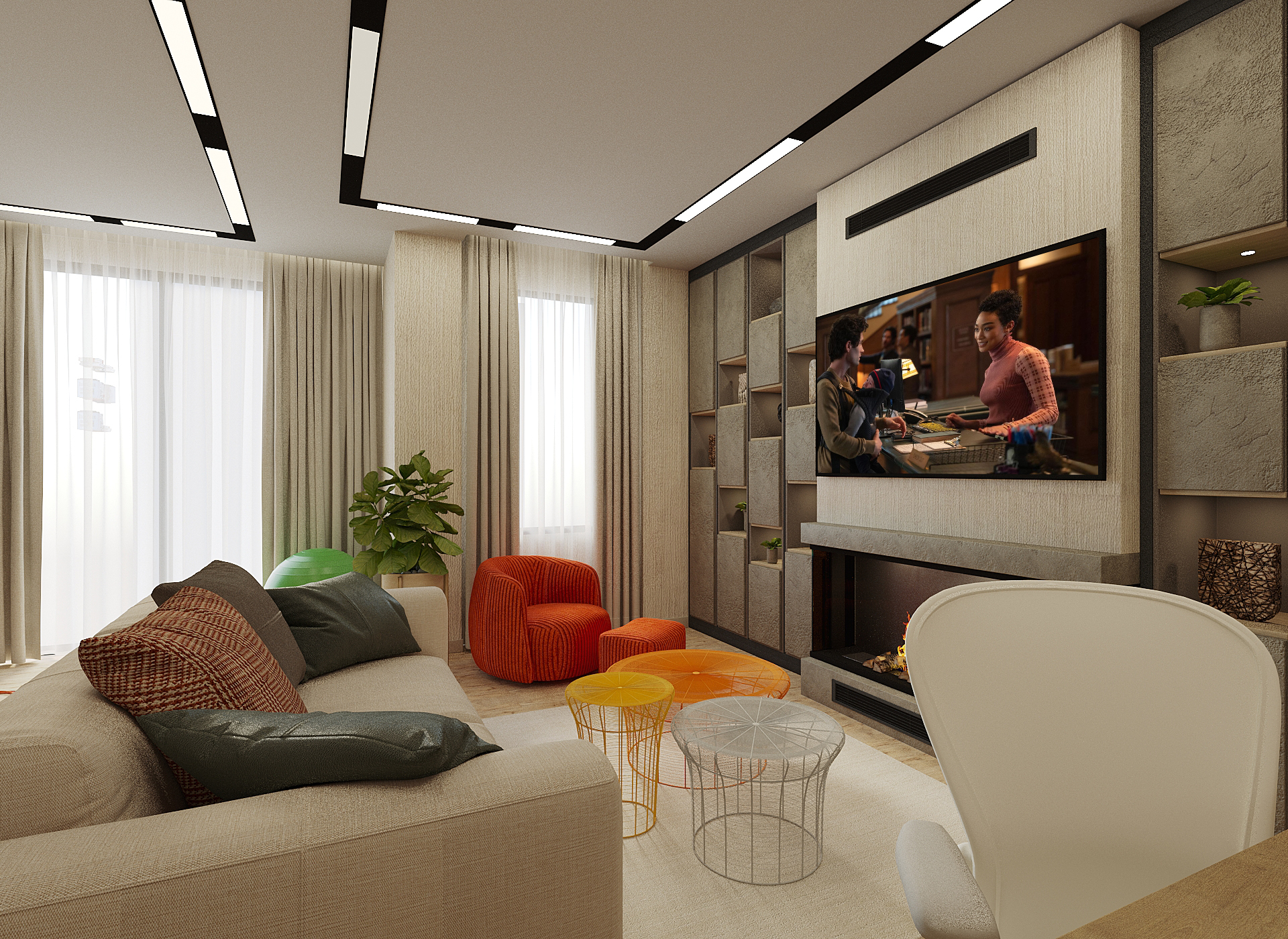 E.N. WORKING ROOM DESIGN HOUSE PROJECT (ALTERNATİF 3)-2