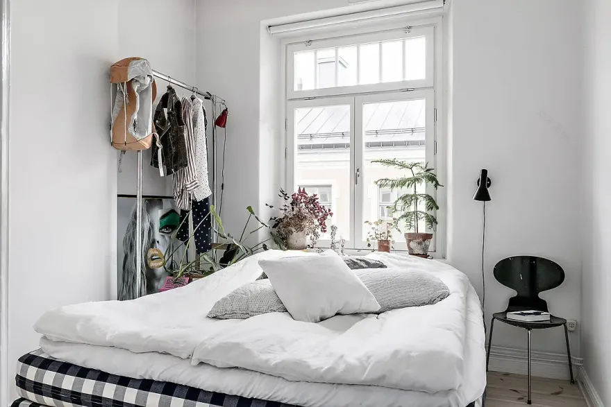 绿植光影,60 平米小公寓的视觉盛宴-12