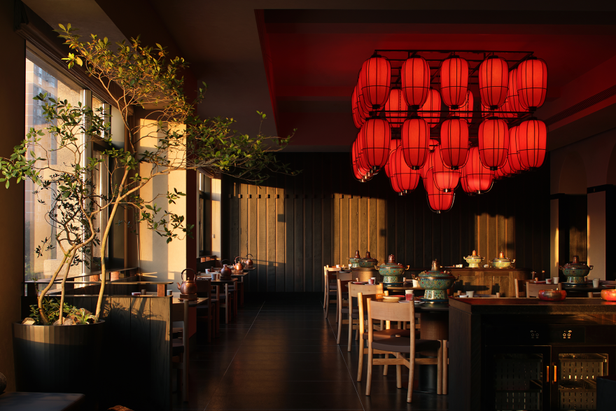 金昆阁·铜锅涮肉丨中国西安丨屋里门外设计-22