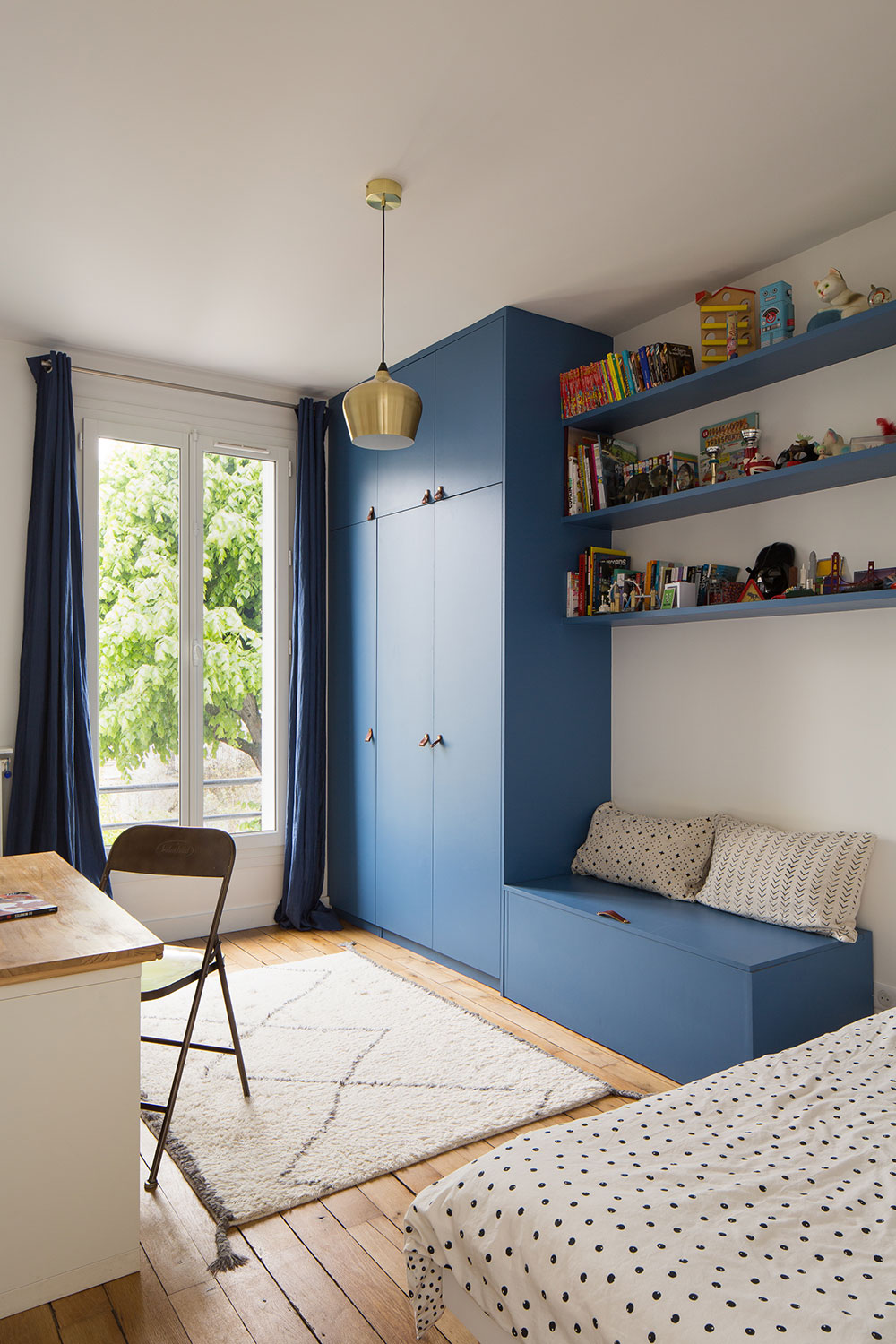 巴黎公寓的彩色风情设计-15