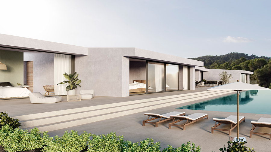 18 位建筑大师的伊维萨岛私人别墅设计,自然融入奢华-35