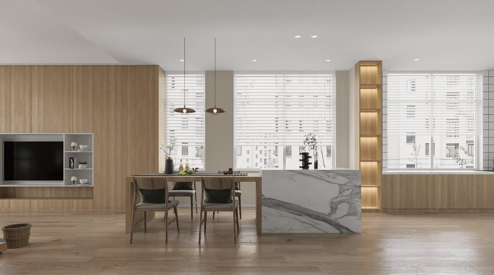 自然舒适 · 极简日式风质朴空间设计-4