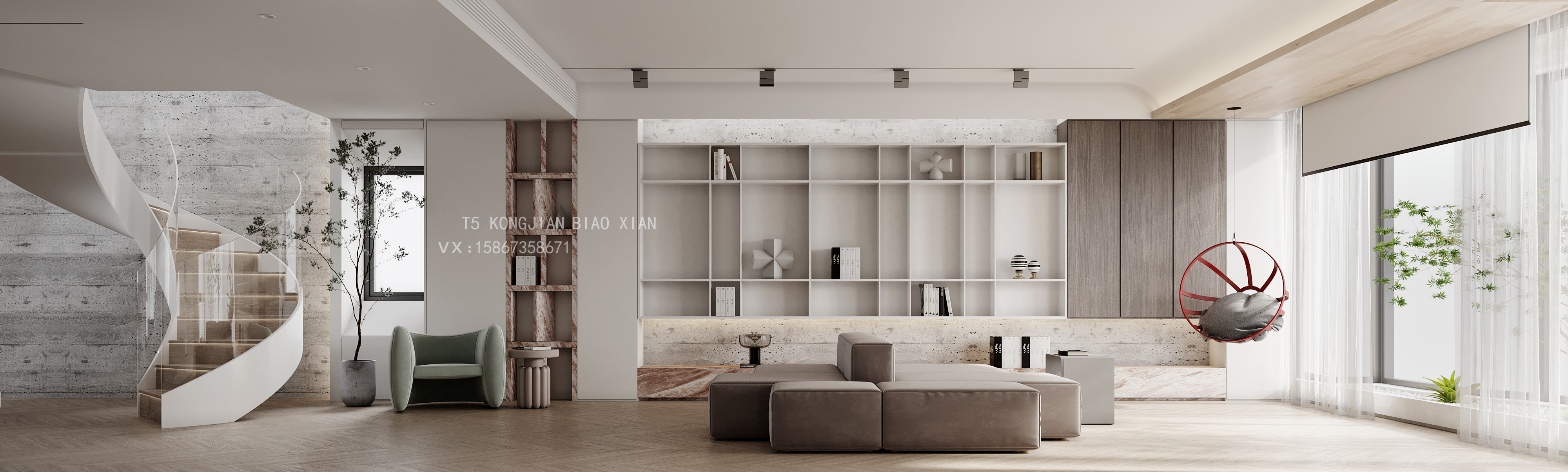 北京某知名设计师打造现代简约家居空间-1