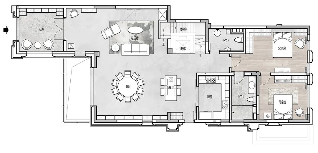 艺术自留地 · 成都 550㎡气质大宅设计丨中国成都丨成都 ACE 谢辉室内设计-115