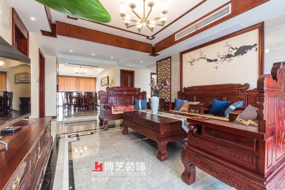 《暗香》张越——简约中式样板房设计-11