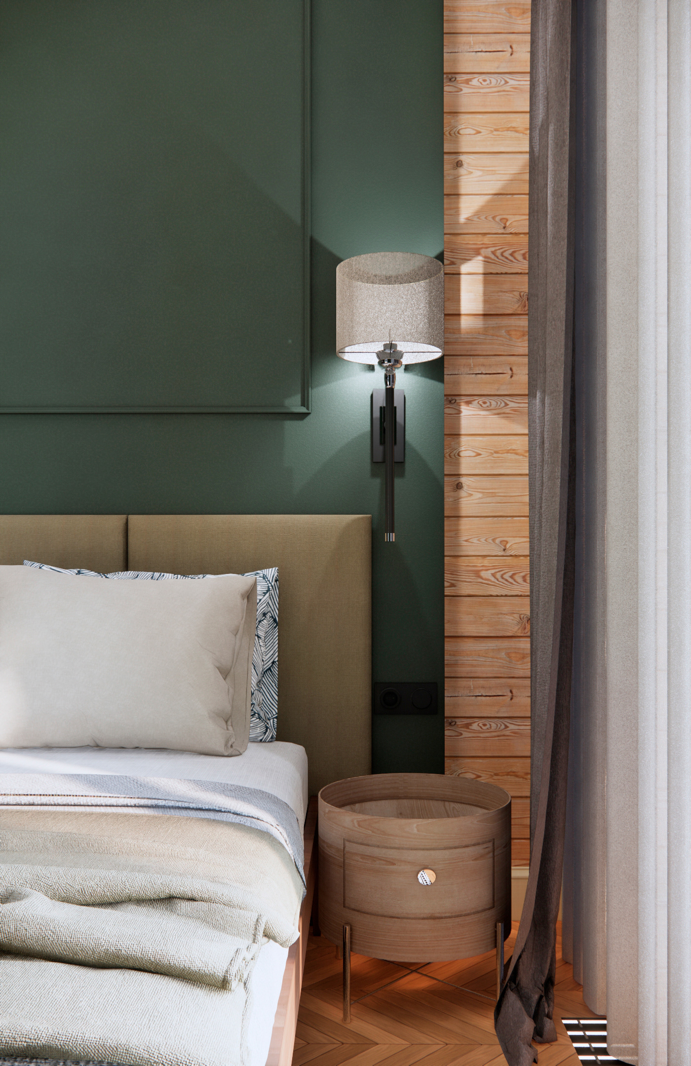 木制房屋卧室设计丨白俄罗斯丨Den Talovyra-8