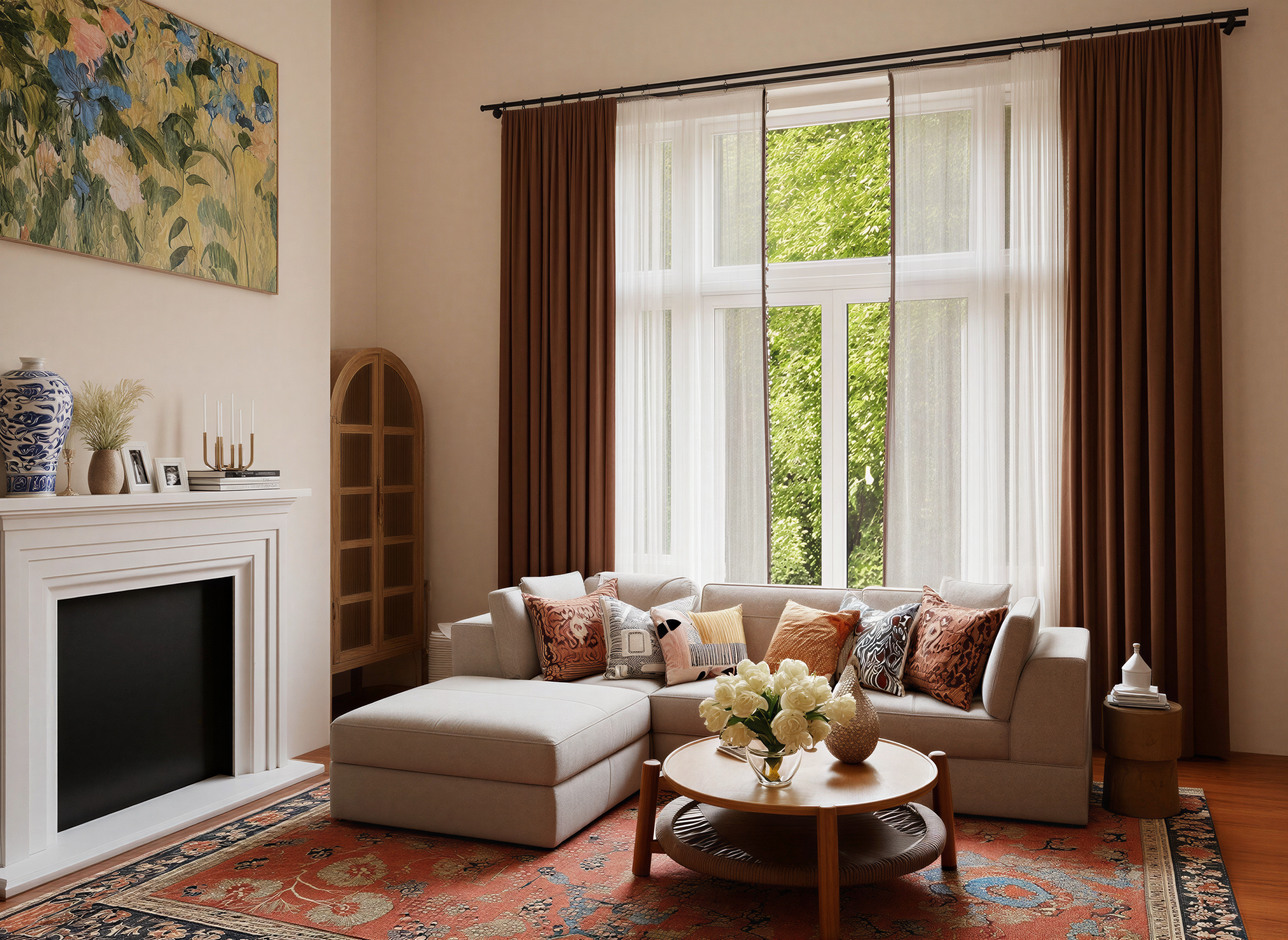 Warm Transitional | Living Room-3