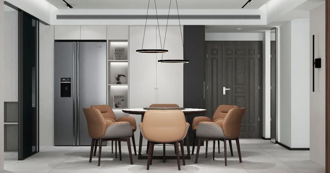春秋空间设计 | 扬子华都 | 黑白色调与木元素的简约美学-45
