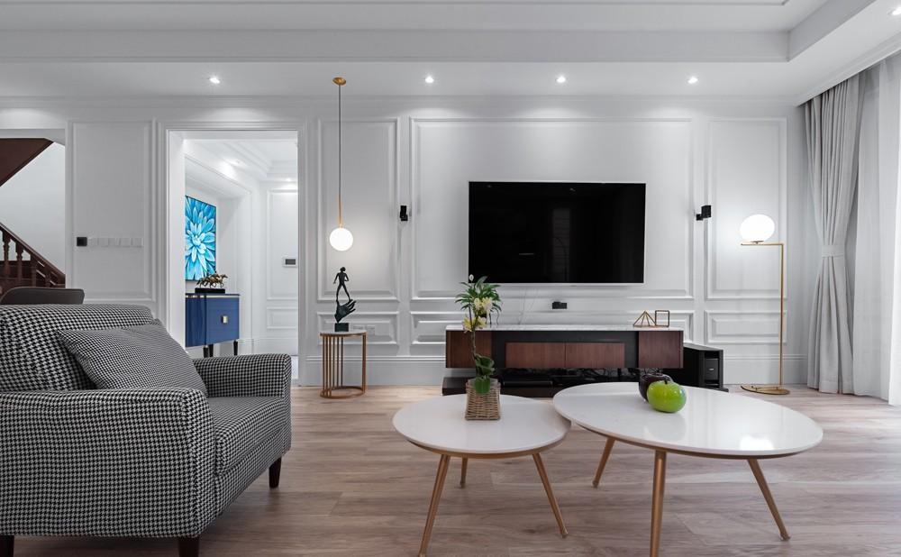 北京奥北别墅区叠拼别墅 | 美式宁静舒适，中式书房浪漫灵动-6