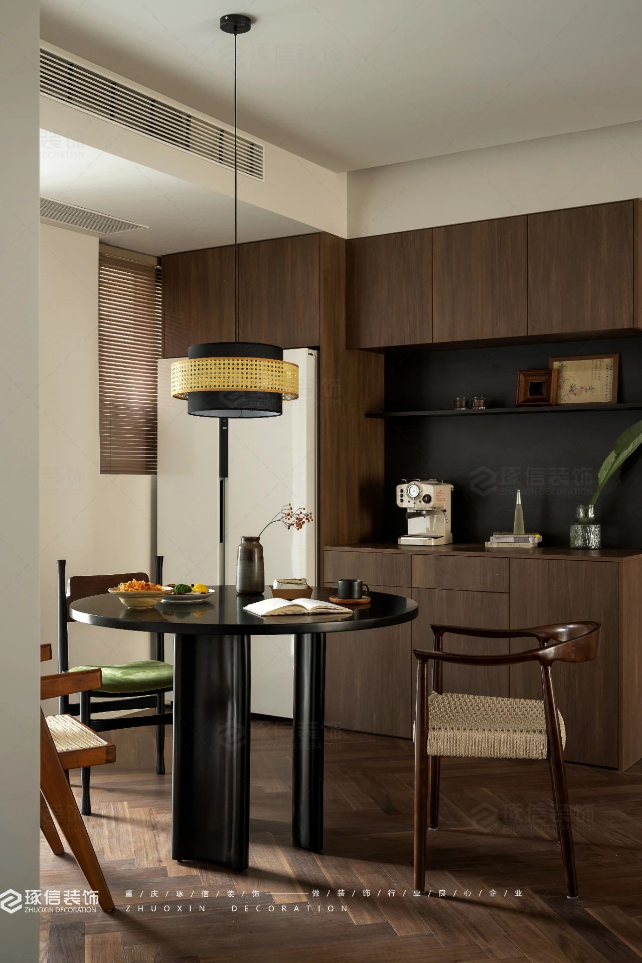 95 平复古风个性自在住宅丨琢信装饰-16