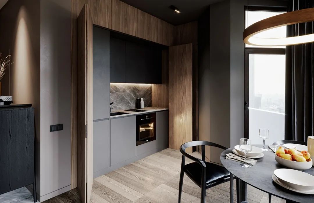 105㎡温润住宅，简约实木与大理石的完美结合-86