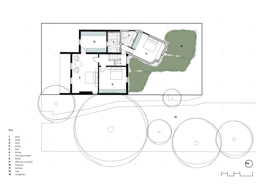 混凝土与绿意的和谐共舞 · Grove House丨澳大利亚悉尼丨Clayton Orszaczky-56