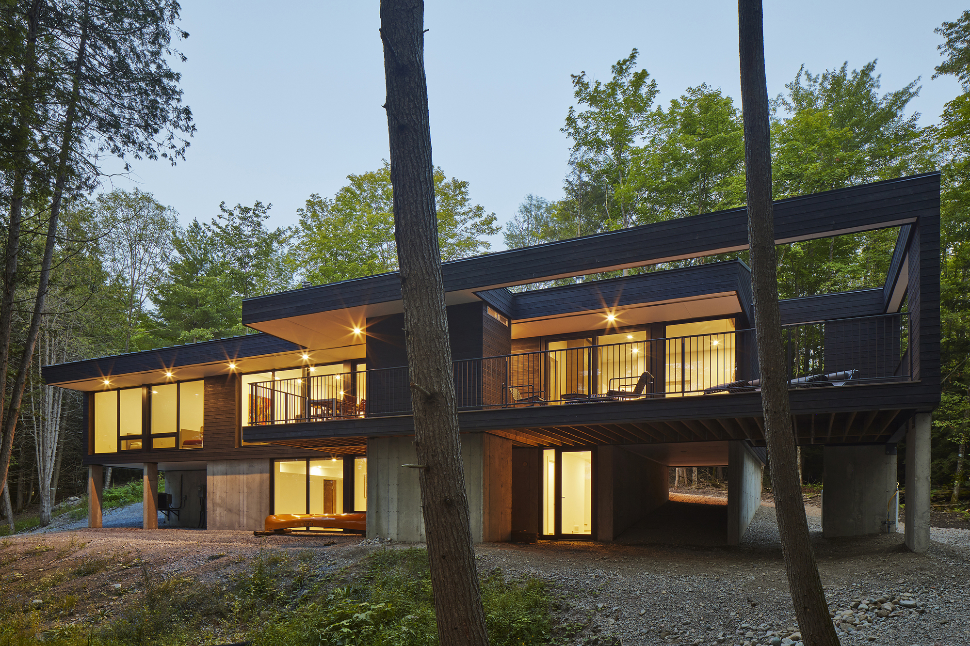 肯纳贝克湖边小屋丨加拿大丨Zerafa Studio-41