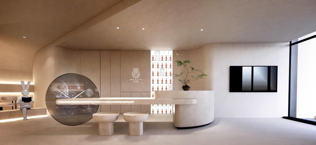极简轻奢未来观珠宝展厅设计-1