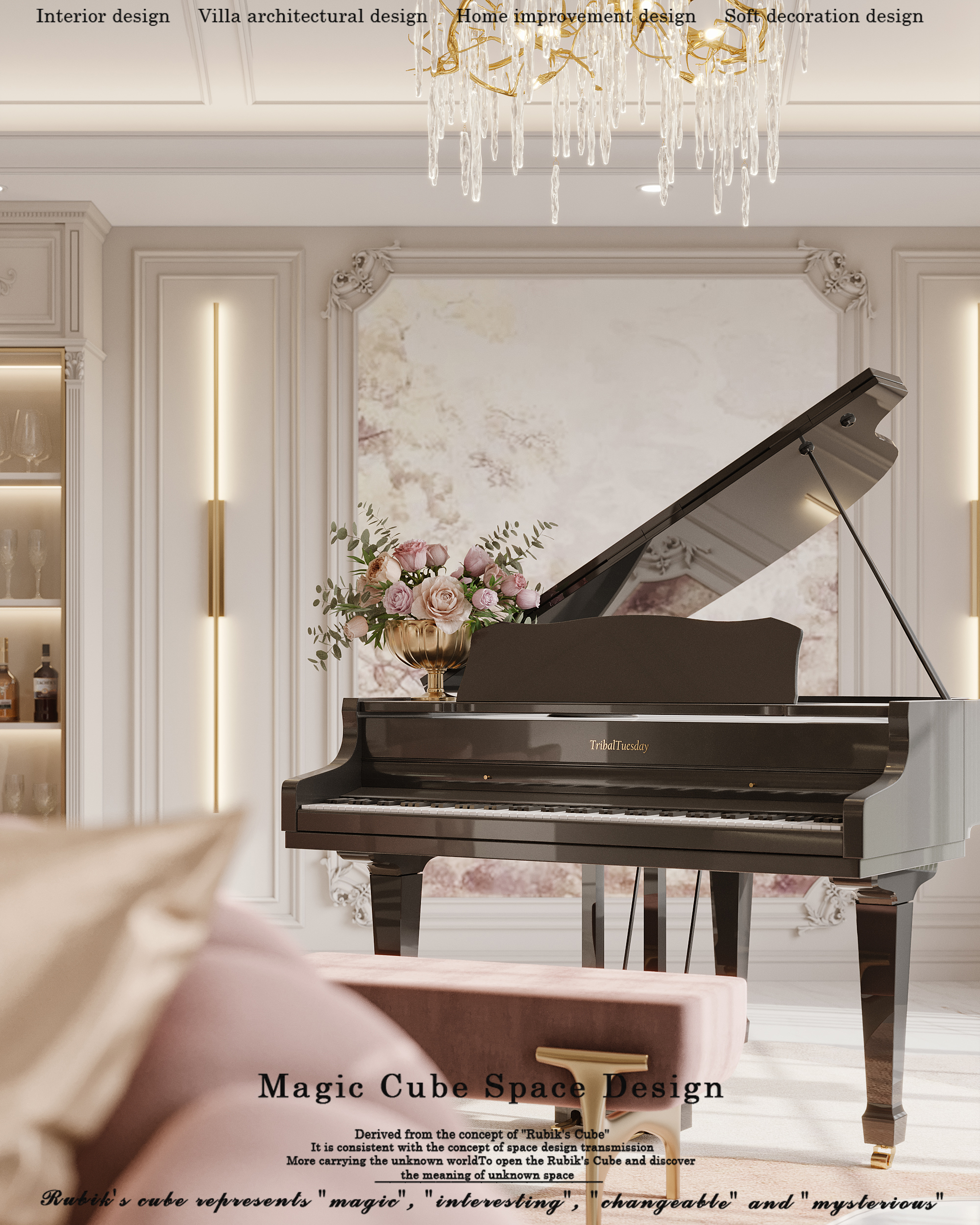 浙江•法式复古别墅设计丨中国浙江丨魔方空间设计-18