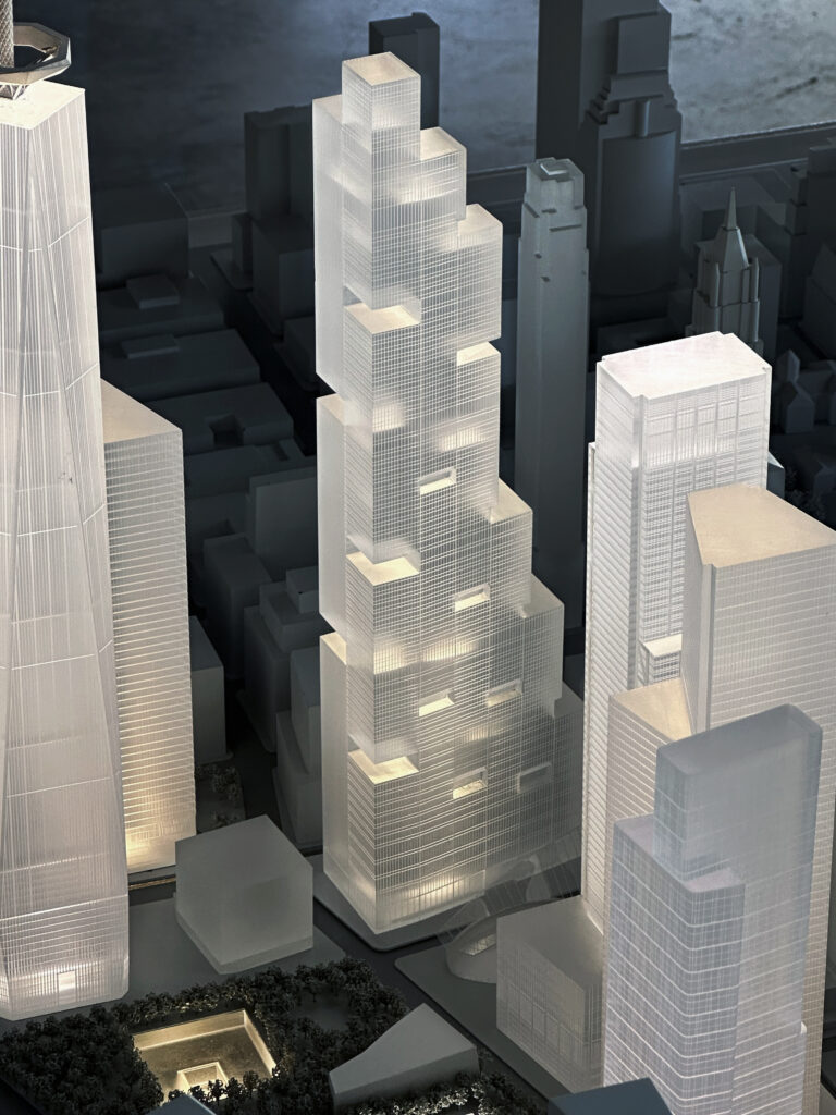 Silverstein Properties Unveils Scale Models of 2 and 5 World Trade Center Skyscrapers in Financial District, Manhattan - New York YIMBY-3