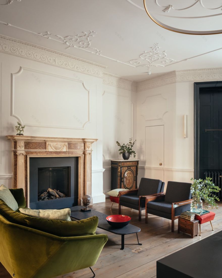 伦敦玛丽勒本经典风格住宅改造丨英国伦敦-7