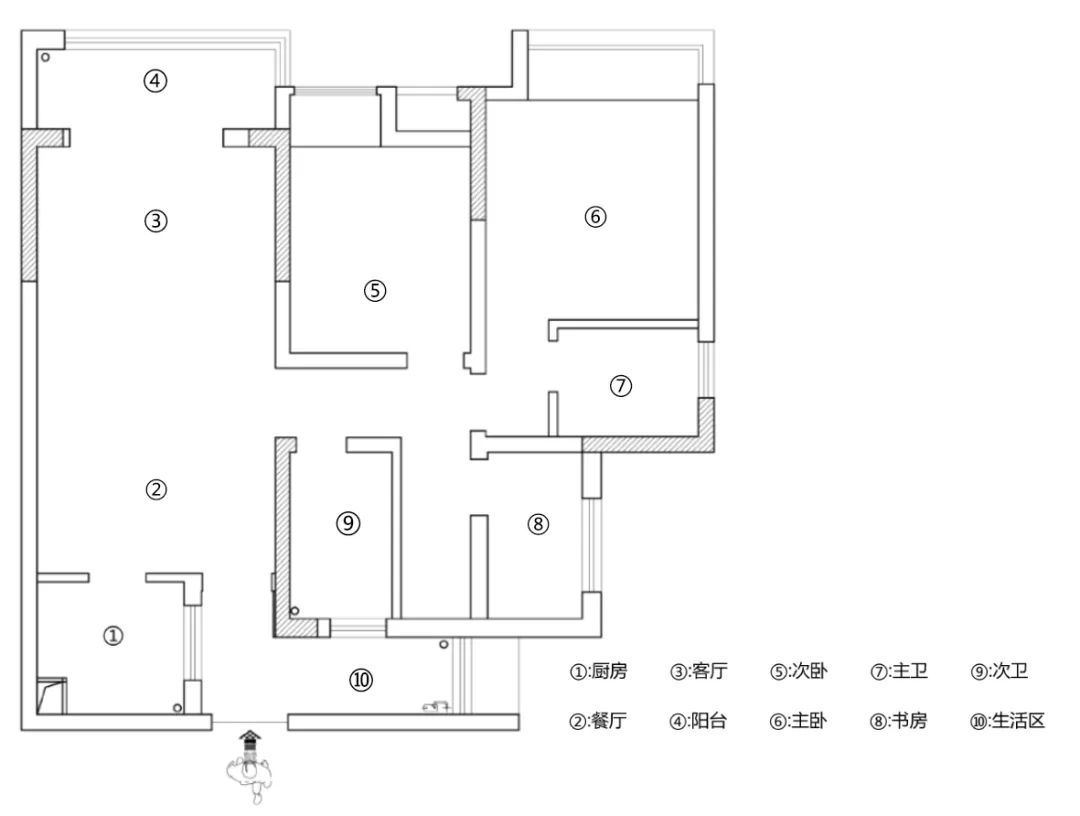 现代北欧风，华侨城云溪别院 90 平米三室两厅一厨两卫-16