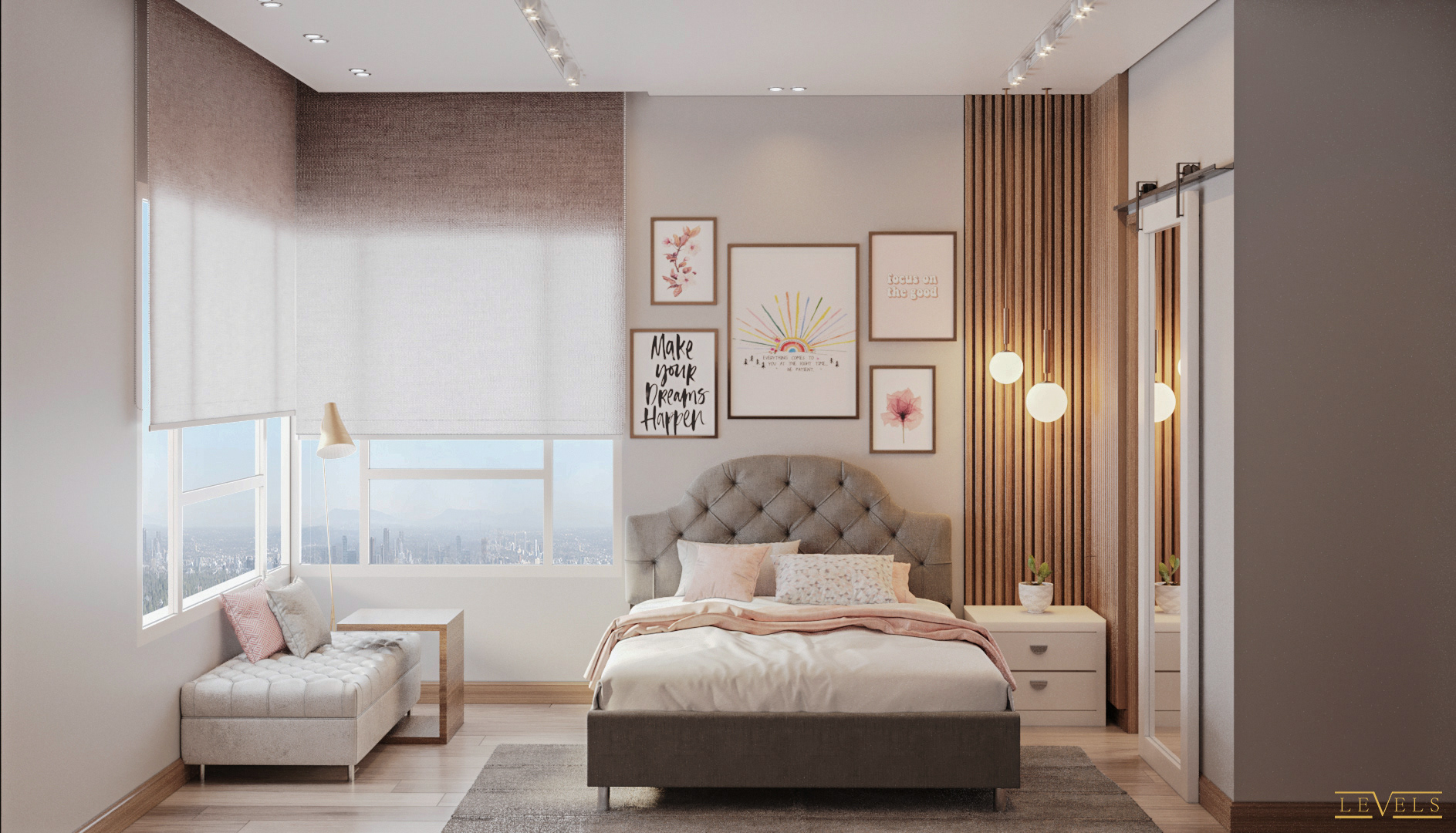 女孩和男孩卧室设计丨LEVELS STUDIO-5