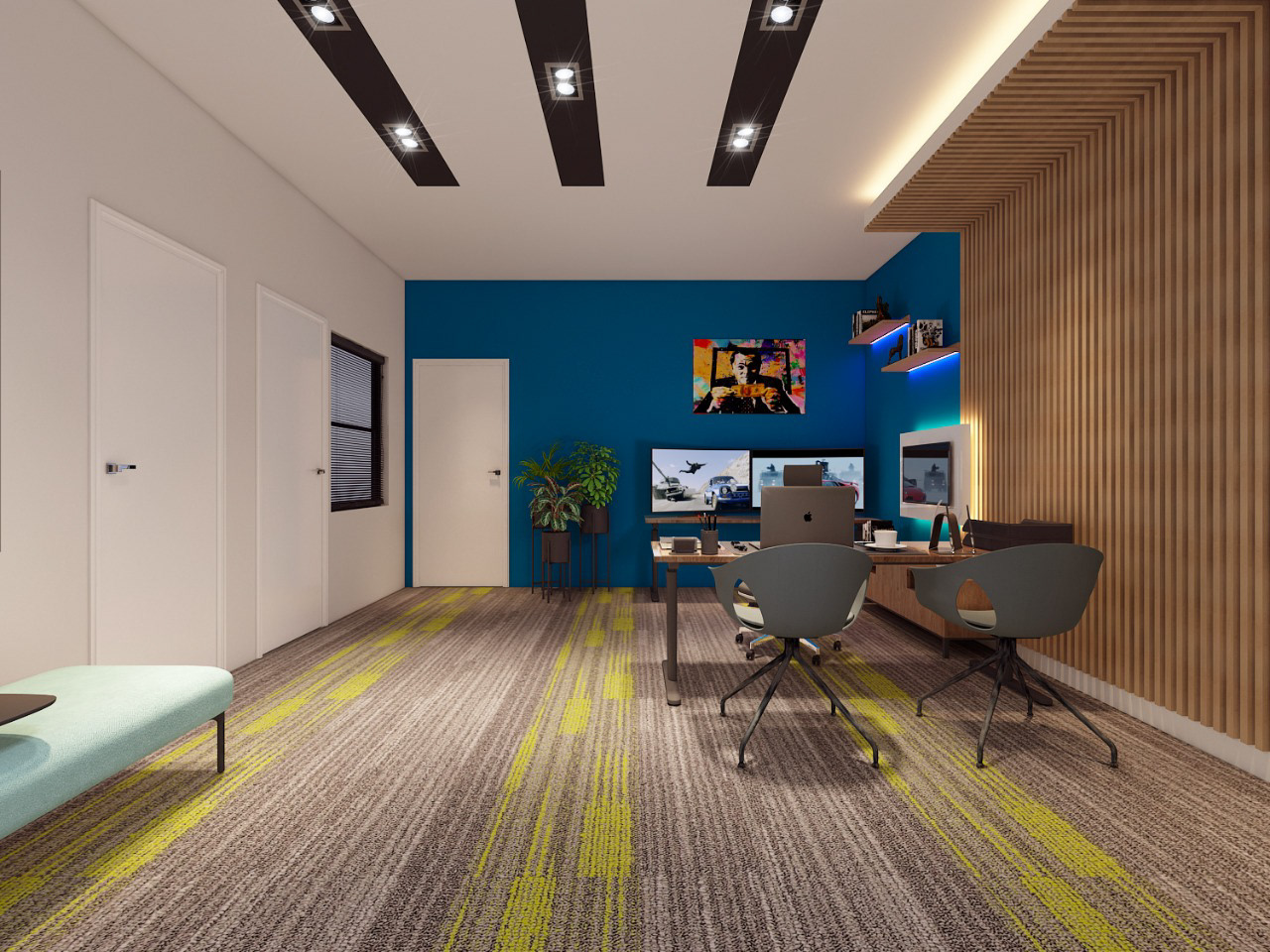 TDW办公室及仓库内部空间
 
注：由于不清楚TDW代表的具体内容，这里按保留处理如果TDW有特定含义且你能给出相关信息，可替换成准确内容 丨UruguayFlorida-45