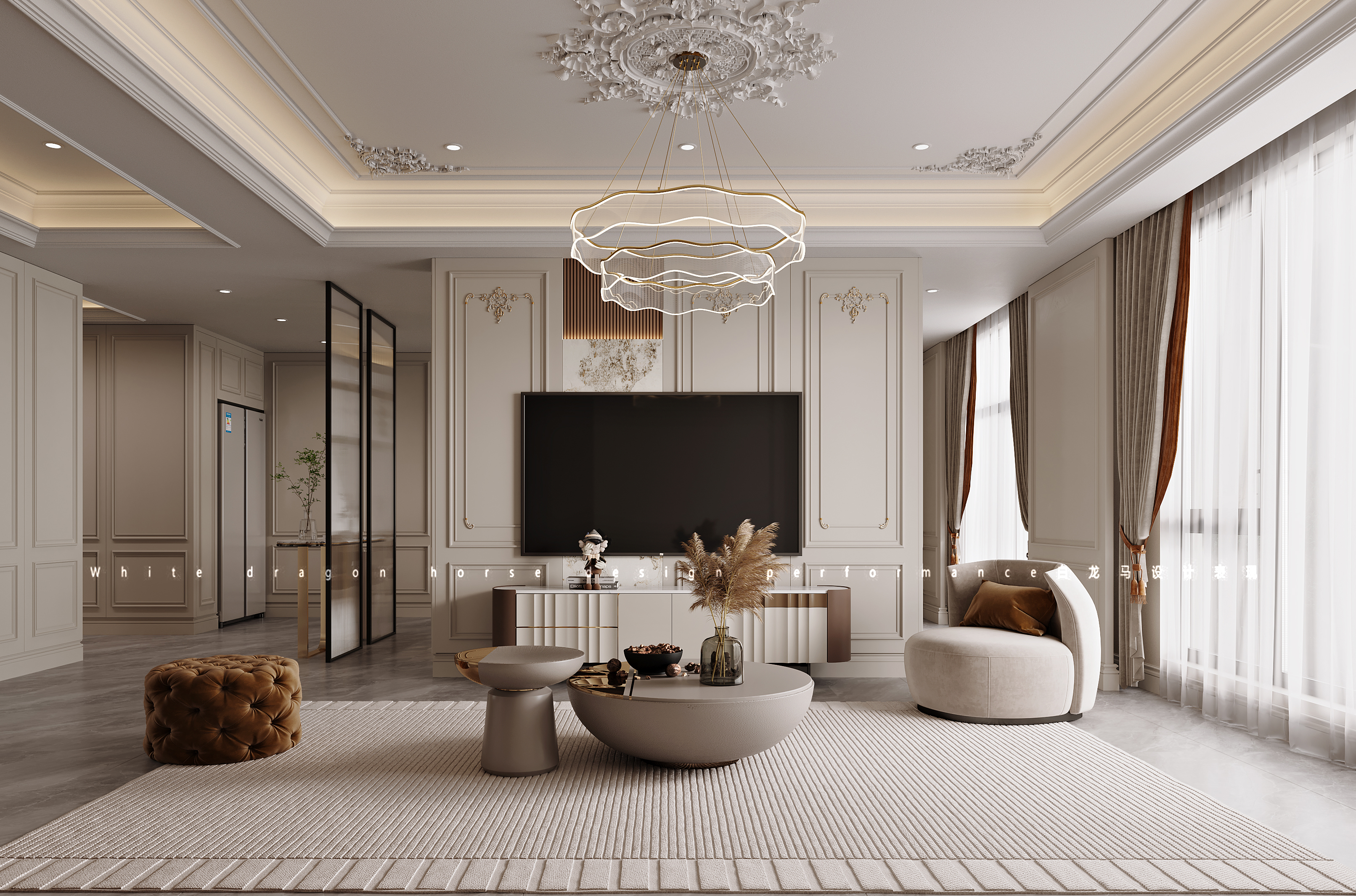 轻法式风格-白龙马效果图-0