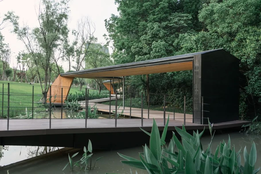 浙江音乐学院「溪上飞檐」丨中国杭州丨line+建筑事务所,gad-139