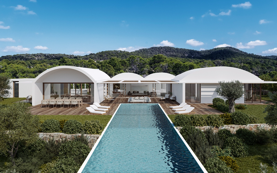 18 位建筑大师的伊维萨岛私人别墅设计,自然融入奢华-76