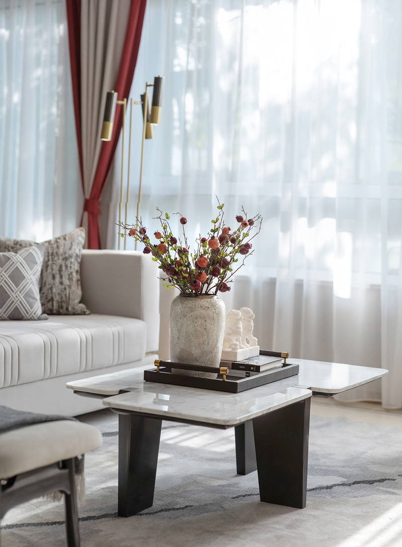 天津金辉北辰宜兴埠样板间 | 秋意浓烈的中式家居设计-28