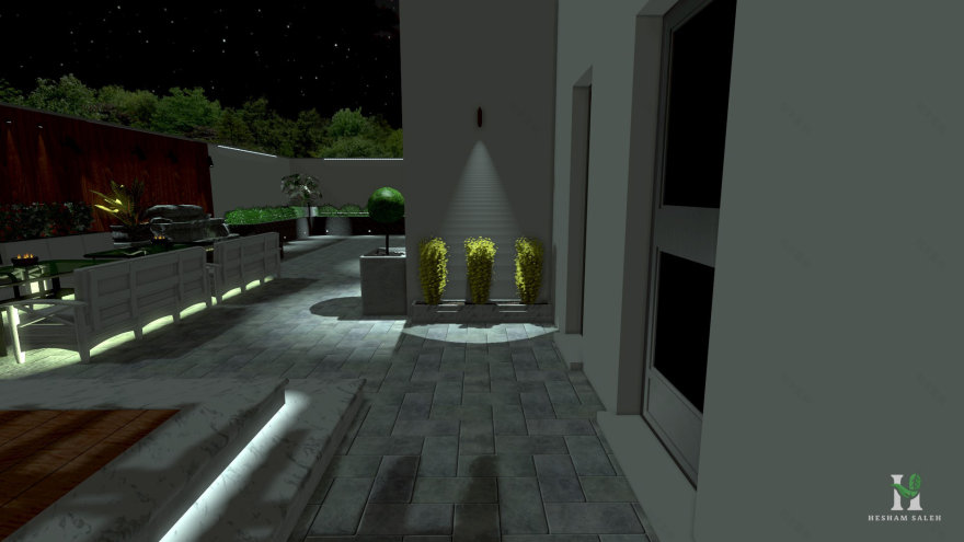 中型别墅(景观)丨Hesham Saleh-85