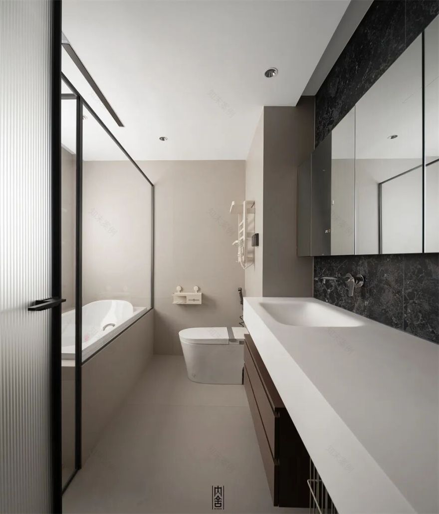 内舍软装丨228㎡现代意式风,不刻意奢华,以质感雅致实现高级感自由!-38