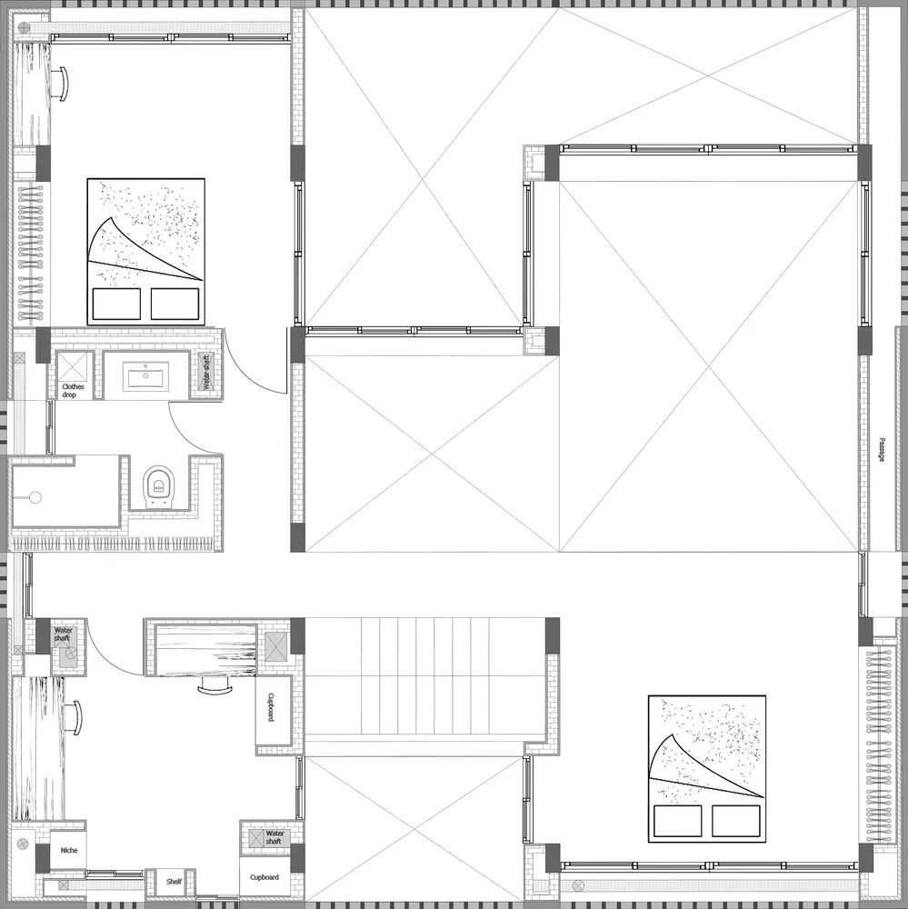 山间别墅 House 430 | 双层高度体量、露天庭院、自然通风-11