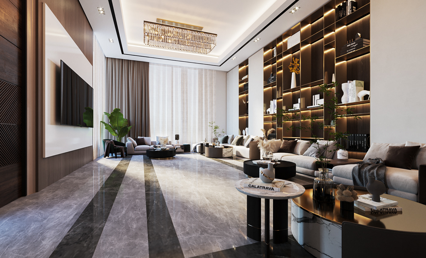 Anastasiya Gushchina丨别墅丨modern majles for men-6