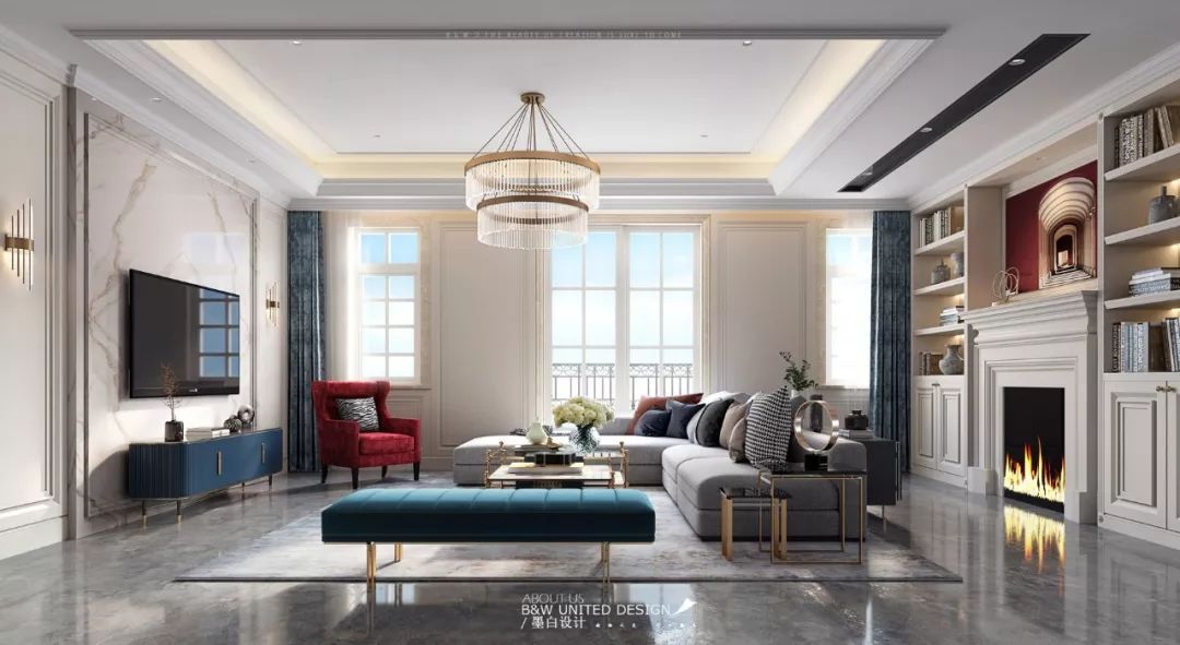 独墅岛摩登美式宅邸 | 温馨奢华,艺术感十足-12