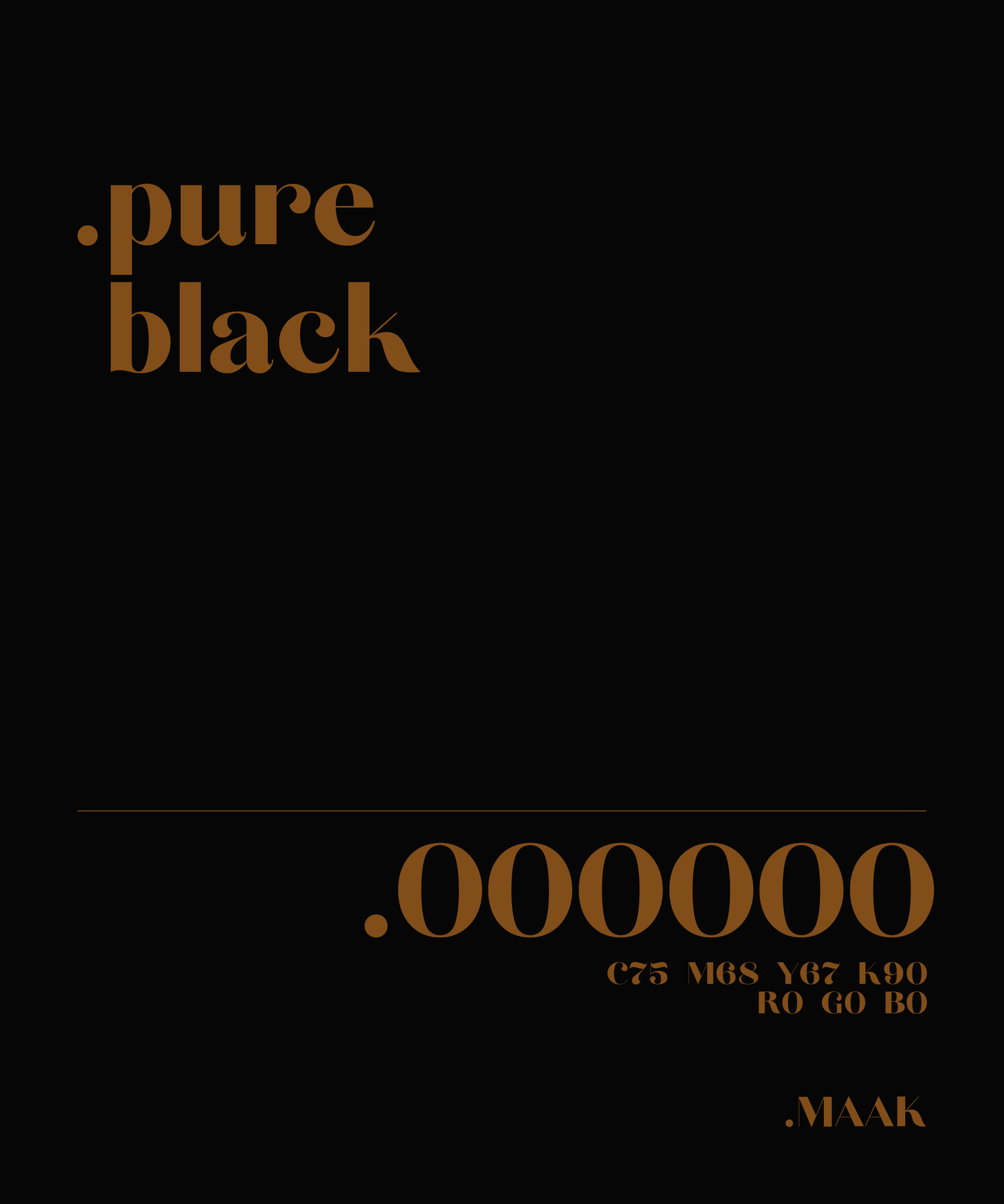 纯黑概念项目丨MAAK-11